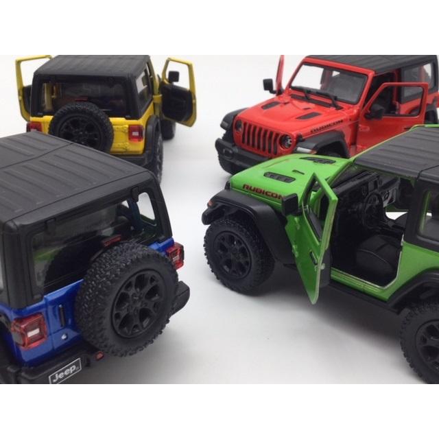 Jeep ラングラー　Rubicon ミニカー 青 ジープ WRANGLER ルビコン 1/20 ミニカー 全4色 ×2タイプ ライト点灯