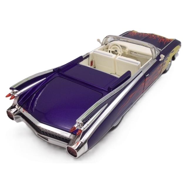 ミニカー ファイヤーパターン パープル 1/24 キャデラック 1959