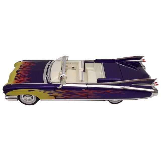 ミニカー ファイヤーパターン パープル 1/24 キャデラック 1959