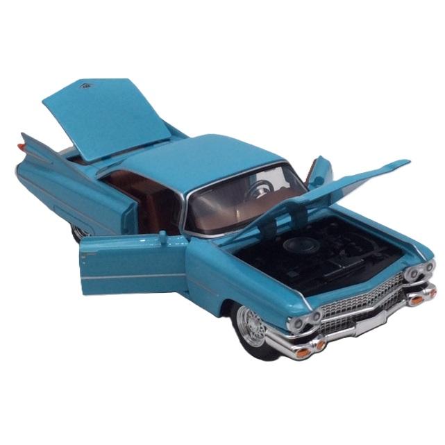 ミニカー ライトブルー 1/32 1959 キャデラック クーペ デビル ヘッド