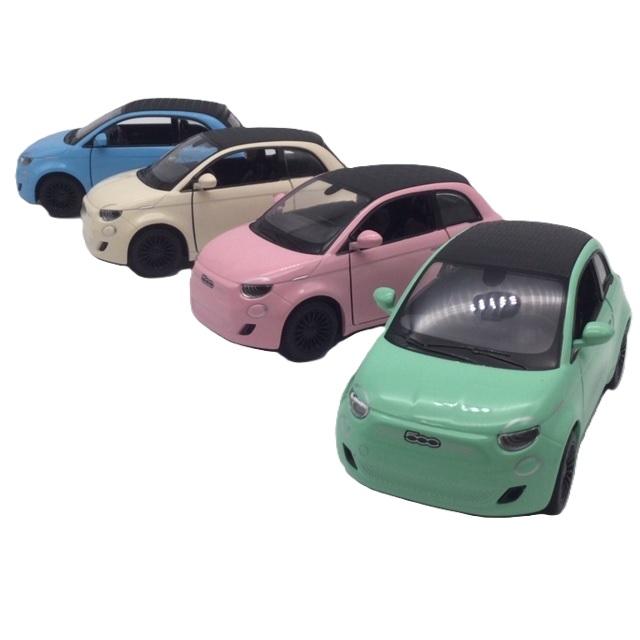 KinSMART ミニカー 1台売り 1/28 フィアット 500e オープン パステル