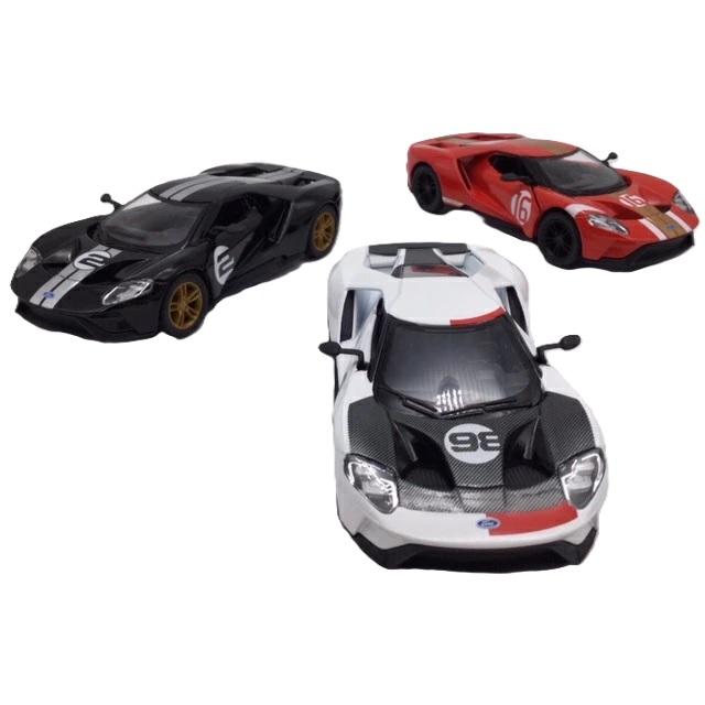 マッスルカー＆ハイパフォーマンスエンジン　フォード３冊セット KinSMART ミニカー お得な3色コンプリートセット 1/38 2017 フォードGT
