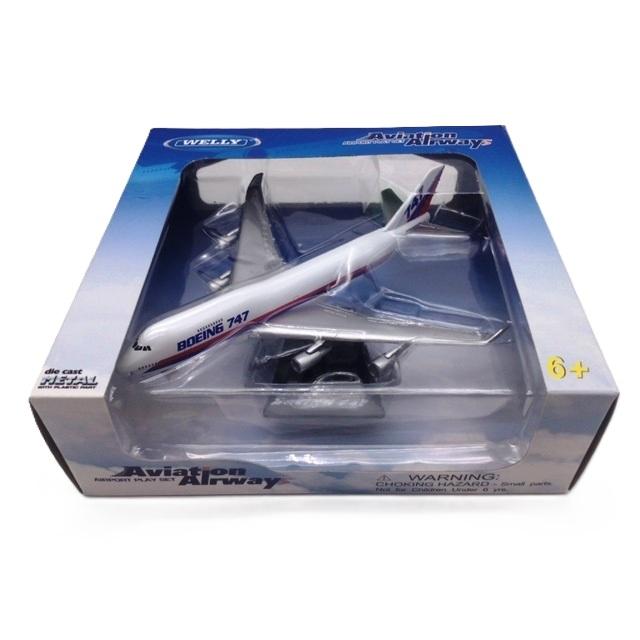 WELLY ボーイング747 ジャンボジェット ダイキャストメタル製 模型