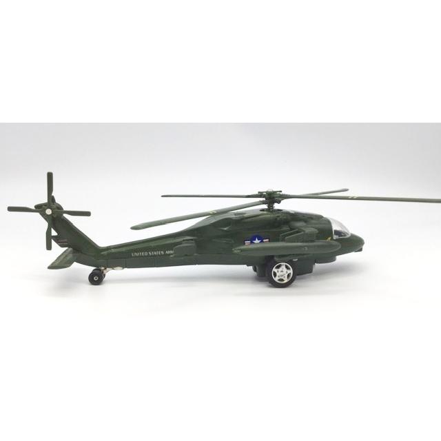 アメリカ軍 軍用ヘリコプター UH-60タイプ 緑 ミニカー トイプレーン
