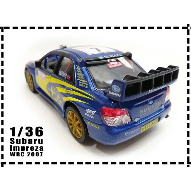 1/36 スバル インプレッサ WRC 2007 SUBARU IMPREZA ミニカー｜lovelybeetlegarage｜03
