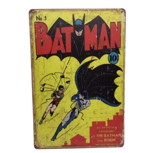 バットマン コミック 第1巻 金属製 メタルサインプレート BATMAN DC