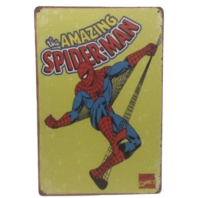 送料無料 アメイジング スパイダーマン ポスター 金属製 メタルサイン