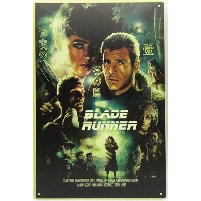 ブレードランナー ポスター 充実の 金属製 メタルサインプレート 映画