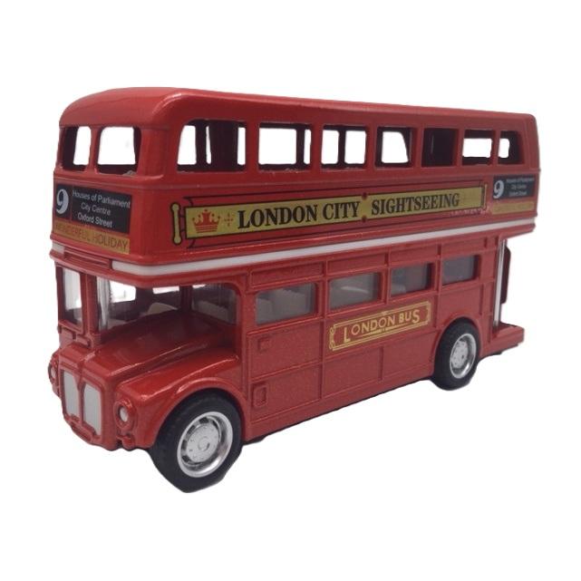 ミニカー　ロンドンバス　　二階建てバス　昭和レトロ 1/68 ロンドンバス クローズトップ ダブルデッカー 二階建てバス
