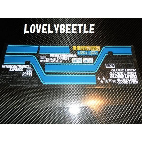 送料無料 1/14 グローブライナー ビニールステッカーセット ブルー＆ライトブルー  TB/色違いのステッカーセット｜lovelybeetlegarage｜02