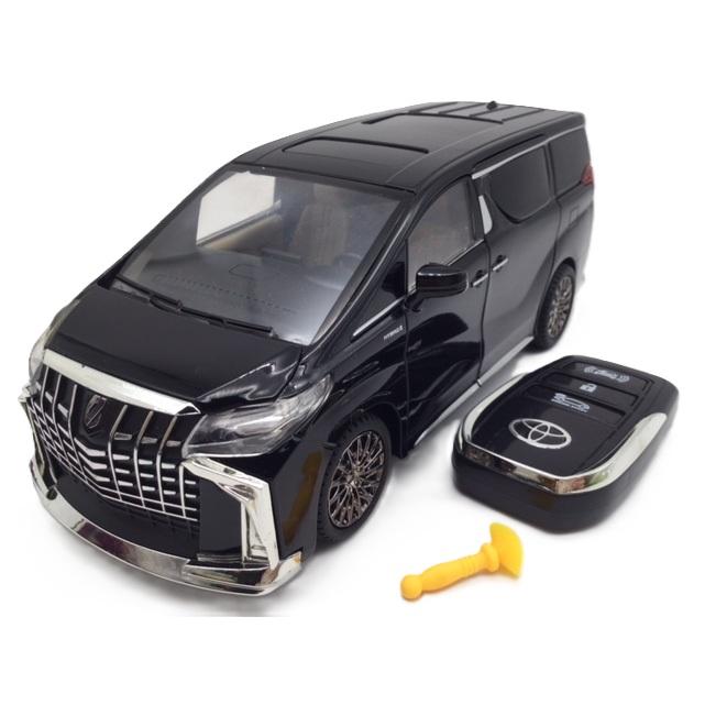 ミニカー 1/24 トヨタ アルファード 第3世代 後期型 黒 ハイブリッド