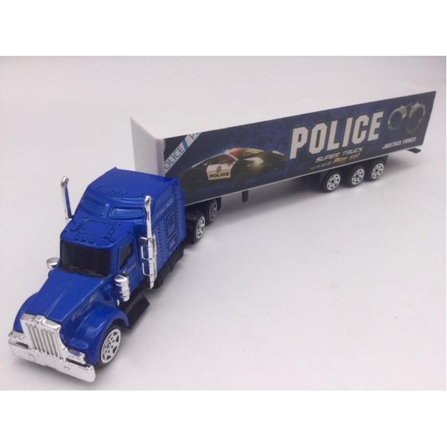 ブルー 1/87 アメリカントラック&コンテナトレーラー 警察 ポリス