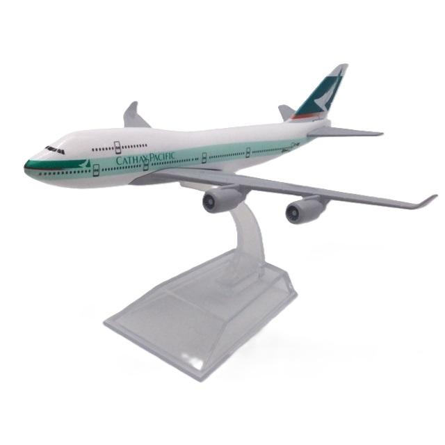 ボーイング747 キャセイパシフィック航空 ジャンボジェット16cm 航空機