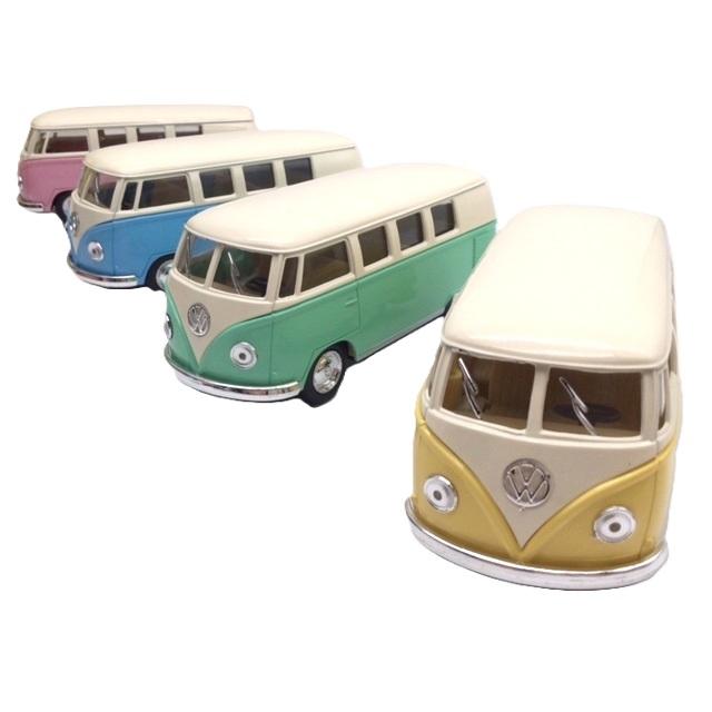 KinSMART ミニカー 1台売り 1/32 ワーゲンバス パステルカラー TYPE2