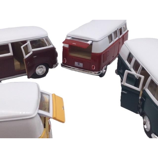 ミニカー 1台売り 1/32 ワーゲンバス ホワイトトップ TYPE2 コンビ