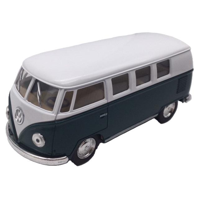 ミニカー 1台売り 1/32 ワーゲンバス ホワイトトップ TYPE2 コンビ