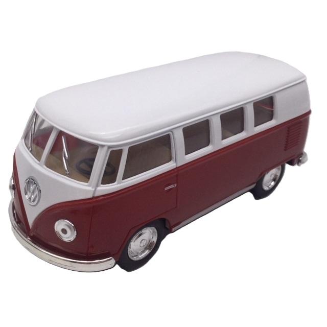 ミニカー 1台売り 1/32 ワーゲンバス ホワイトトップ TYPE2 コンビ