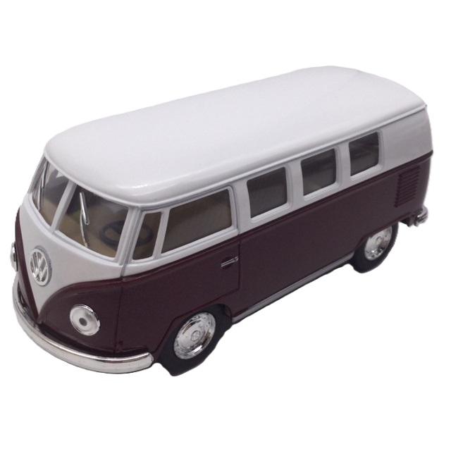 ミニカー 1台売り 1/32 ワーゲンバス ホワイトトップ TYPE2 コンビ