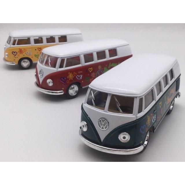 お得な3色コンプリートセット 1/32 1962ワーゲンバス ラブ＆ピース