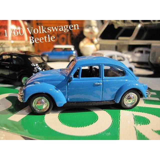 1/60 クラシック ビートル 白黒青3台 フォルクスワーゲン ミニカー