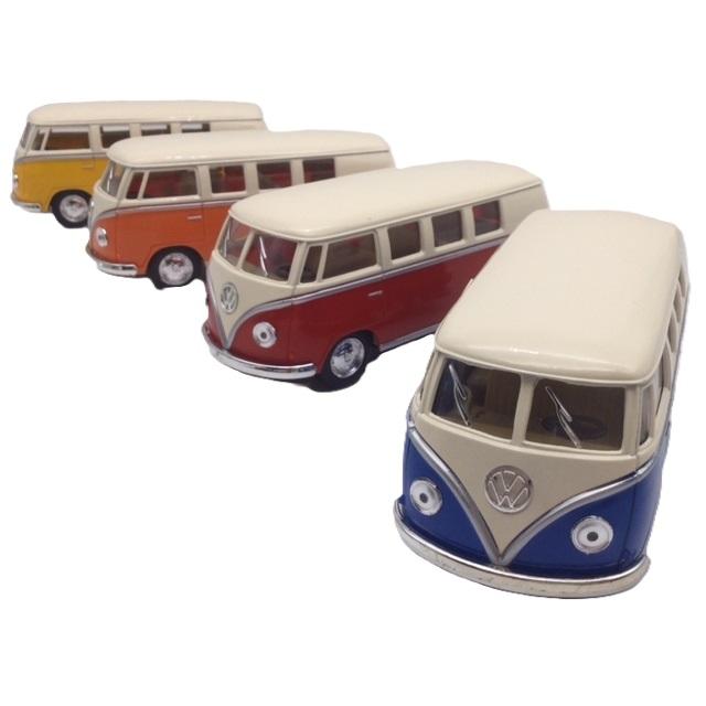 KinSMART ミニカー 1/32 ワーゲンバス アイボリートップ お得な4色