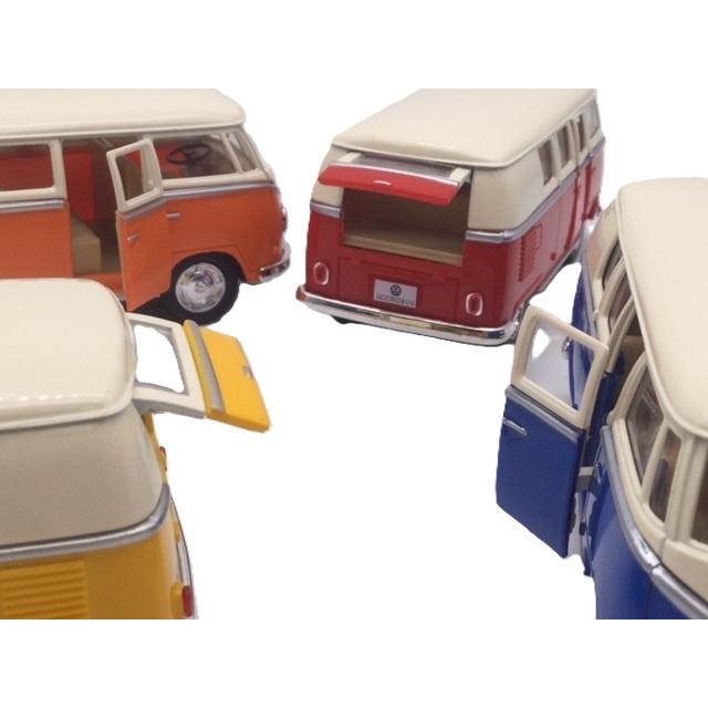 KinSMART ミニカー 1/32 ワーゲンバス アイボリートップ お得な4色