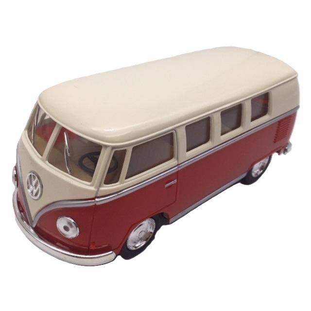 KinSMART ミニカー 1/32 ワーゲンバス アイボリートップ お得な4色