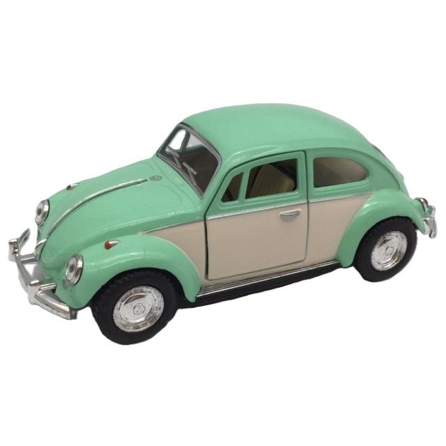 車　おもちゃ　ビートル1　緑 KinSMART ミニカー 2トーンカラー 1/32 クラシック ビンテージルック