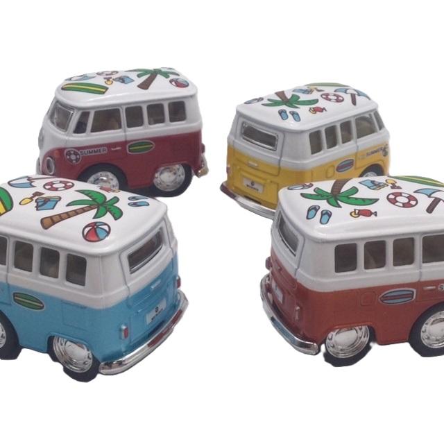 KinSMART ミニミニ ワーゲンバス サマーバージョン お得な4色