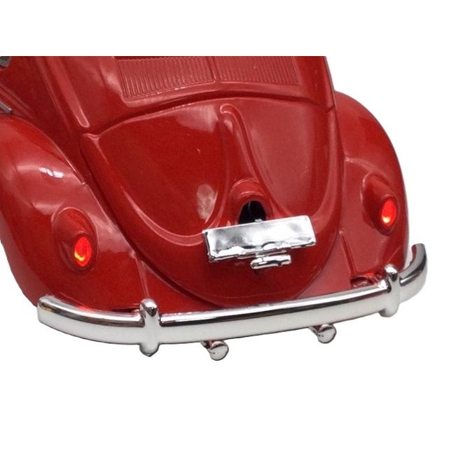 ミニカー 赤 1/27 ワーゲン ビートル オーバルウィンドウ ヘッドライト