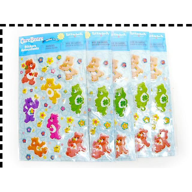 送料無料 ケアベア プクプク シール ステッカー 5枚セット Care Bears