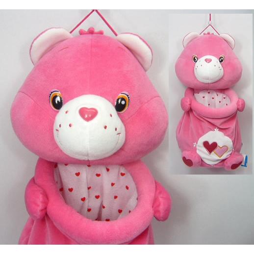 送料無料 ケアベア ラブアロットベア 吊り下げバッグ ウォールポケット
