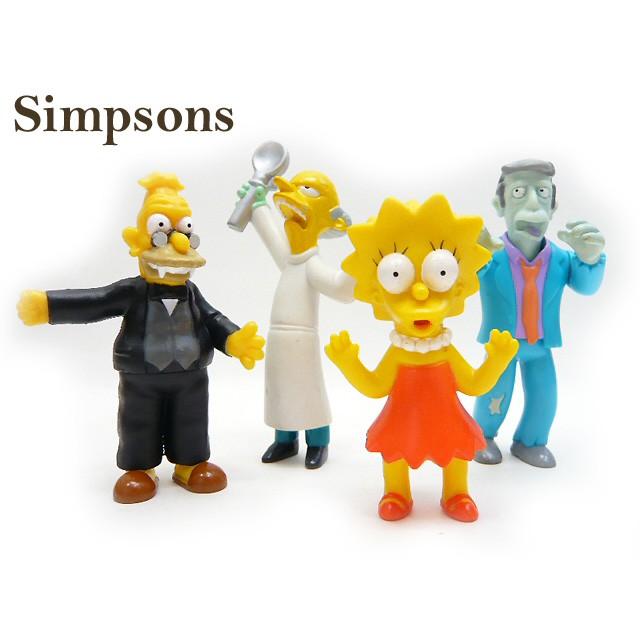 送料無料 シンプソンズ ハロウィンスペシャル PVC フィギュア 4体
