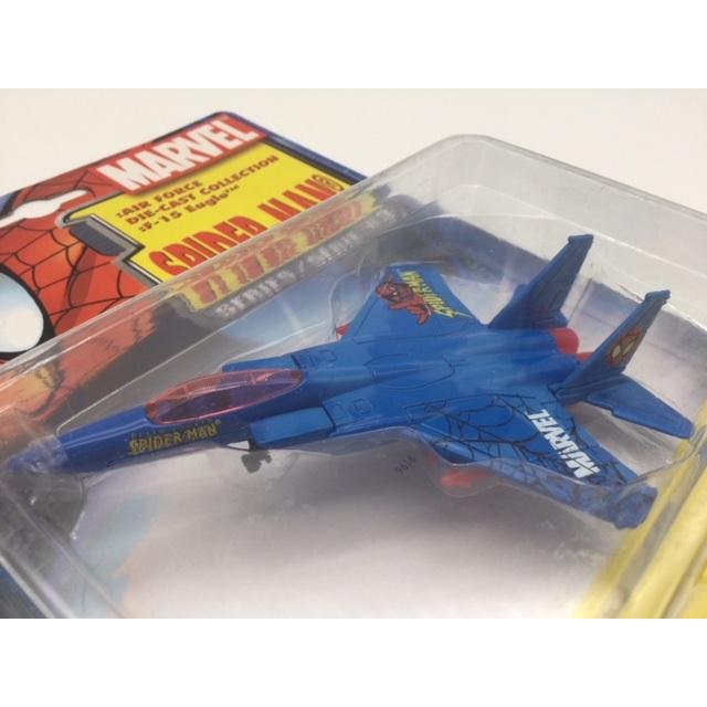 スパイダーマン 戦闘機 F-15 イーグル ダイキャスト製ボディ マーベル