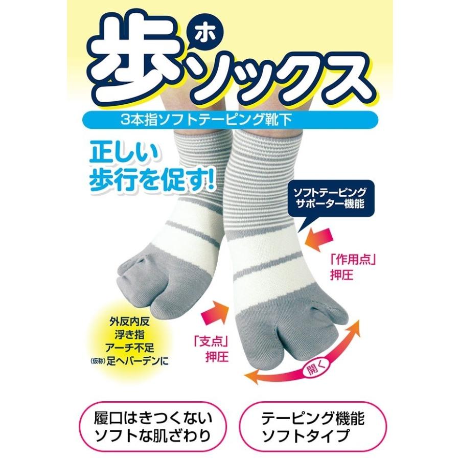 KaSahara Gバランス カサハラ式 歩ソックス 靴下 3本指 ソフト