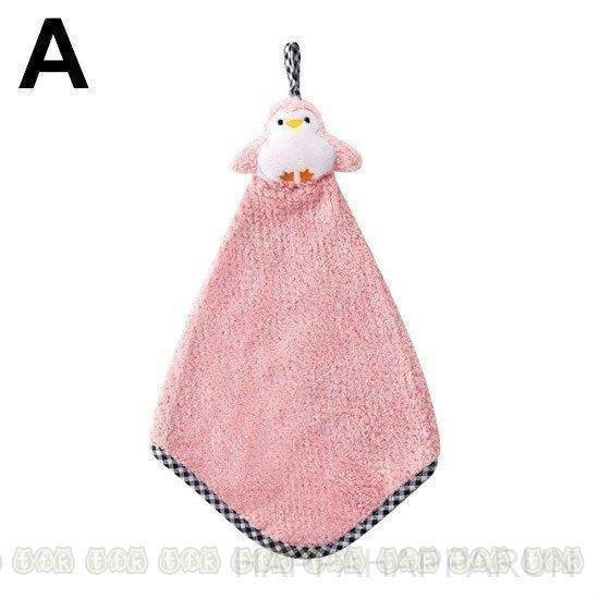 春先取りの 手芸 文房具 日用品雑貨 タオル フェイスタオル グリーン子供 ブルー ピンク プレゼント 癒し 可愛い 動物 ペンギン 吊り下げ 引っ掛け ループ式 タオル サイズ 1 Size Www Fattoriabacio Com