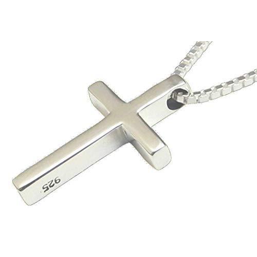 【即納&大特価】 クロス 小さいけどカッコいい ネックレス ク シンプル チェーン ヘッド ネックレス 十字架 シルバー925 メンズ ネックレス、ペンダント