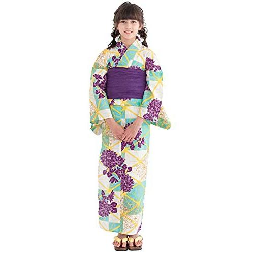 直販ショップ キョウエツ 浴衣セット ジュニア レトロ 変わり織 3点セット 浴衣 作り帯 下駄 ガールズ 150cm 7 陰影菊 し アウトレット卸値 Ssl Daikyogo Or Jp