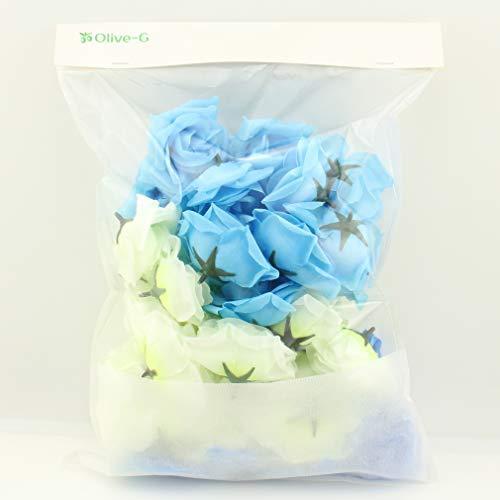 最大 Offクーポン Olive G 薔薇 造花 ３色 50個セット 青 水色 白 ブライダル パーティーに Aynaelda Com