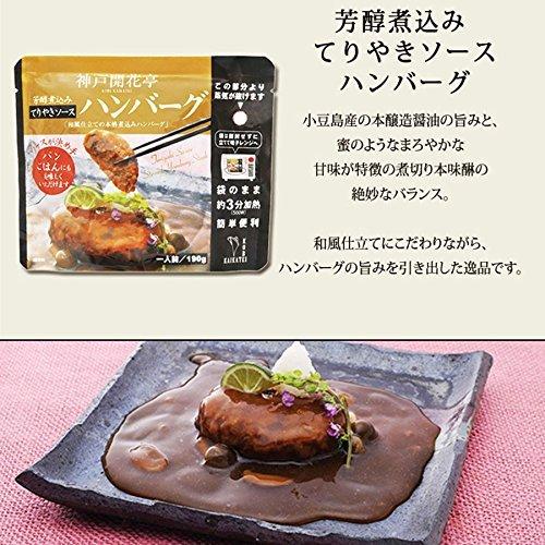 安心の定価販売 神戸開花亭 レンジ調理 レトルト 食品 常温保存 煮込みハンバーグてりやきソース1人前190g Cisama Sc Gov Br