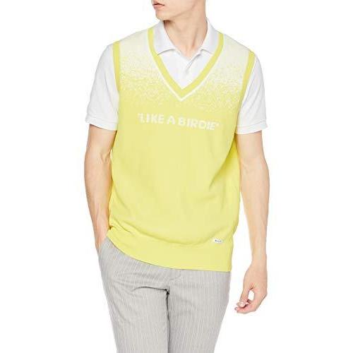 安心発送 ホンマゴルフ Honmagolf ホンマゴルフ ニットベスト 日本サイズm相当 M 日本 イエロー メンズ 131 スーツ フォーマル Meorboston Org