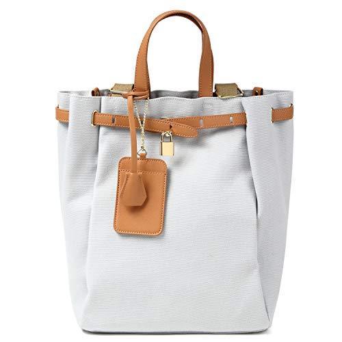 話題の行列 キャンバス トート レディース リュック ビービーフィールド 2way グレー Rl2107 リュックサック デイパック Www 11thspace Com