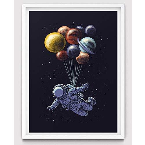 宇宙飛行士気球 ポスター 8 X 10 Inches 約 X 25 Cmインテリア おしゃれ 美術室 現代 あす楽対応