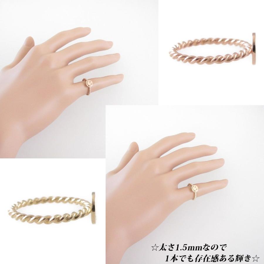 K10 スマイル ツイスト ピンキーリング レディース LoveReva ラブレバ 1405_3