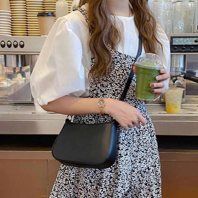 ショルダーバッグ レディース 軽い 白 黒 フェイクレザー 斜めがけ 肩掛け チェーン 2way きれいめ おしゃれ 韓国 シンプル 通勤 通学 | ブランド登録なし | 04