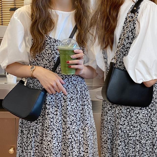 ショルダーバッグ レディース 軽い 白 黒 フェイクレザー 斜めがけ 肩掛け チェーン 2way きれいめ おしゃれ 韓国 シンプル 通勤 通学 | ブランド登録なし | 06