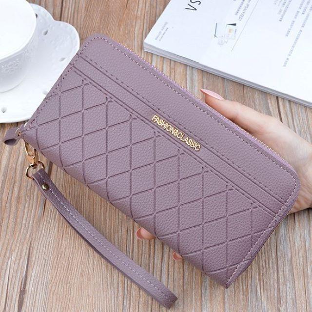 財布 レディース 長財布 PUレザー ロング ウォレット ダブルファスナー