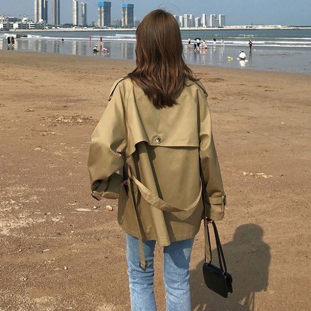 トレンチコート レディース スプリングコート チェスターコート 2色 大きいサイズ アウター ダブル おしゃれ きれいめ ベルト付き 春 秋 20代 30代 40代 50代 | ブランド登録なし | 10