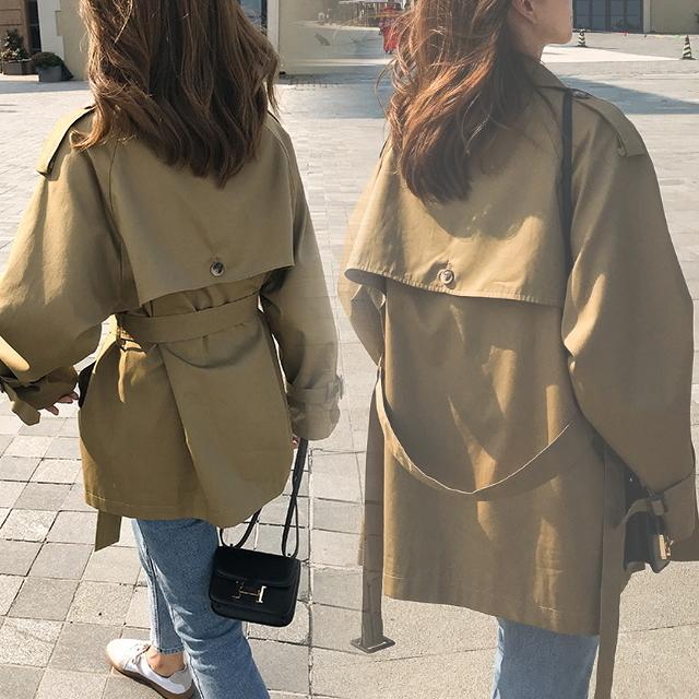トレンチコート レディース スプリングコート チェスターコート 2色 大きいサイズ アウター ダブル おしゃれ きれいめ ベルト付き 春 秋 20代 30代 40代 50代 | ブランド登録なし | 12