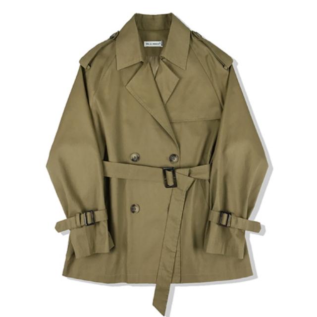 トレンチコート レディース スプリングコート チェスターコート 2色 大きいサイズ アウター ダブル おしゃれ きれいめ ベルト付き 春 秋 20代 30代 40代 50代 | ブランド登録なし | 18